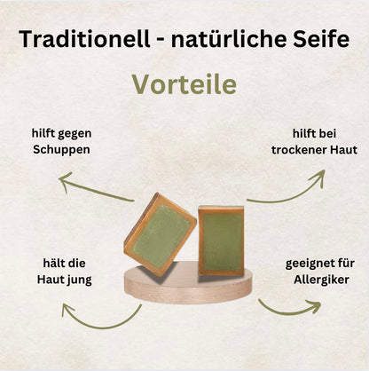 Traditionell hergestellte Seife - nach Aleppo Art
