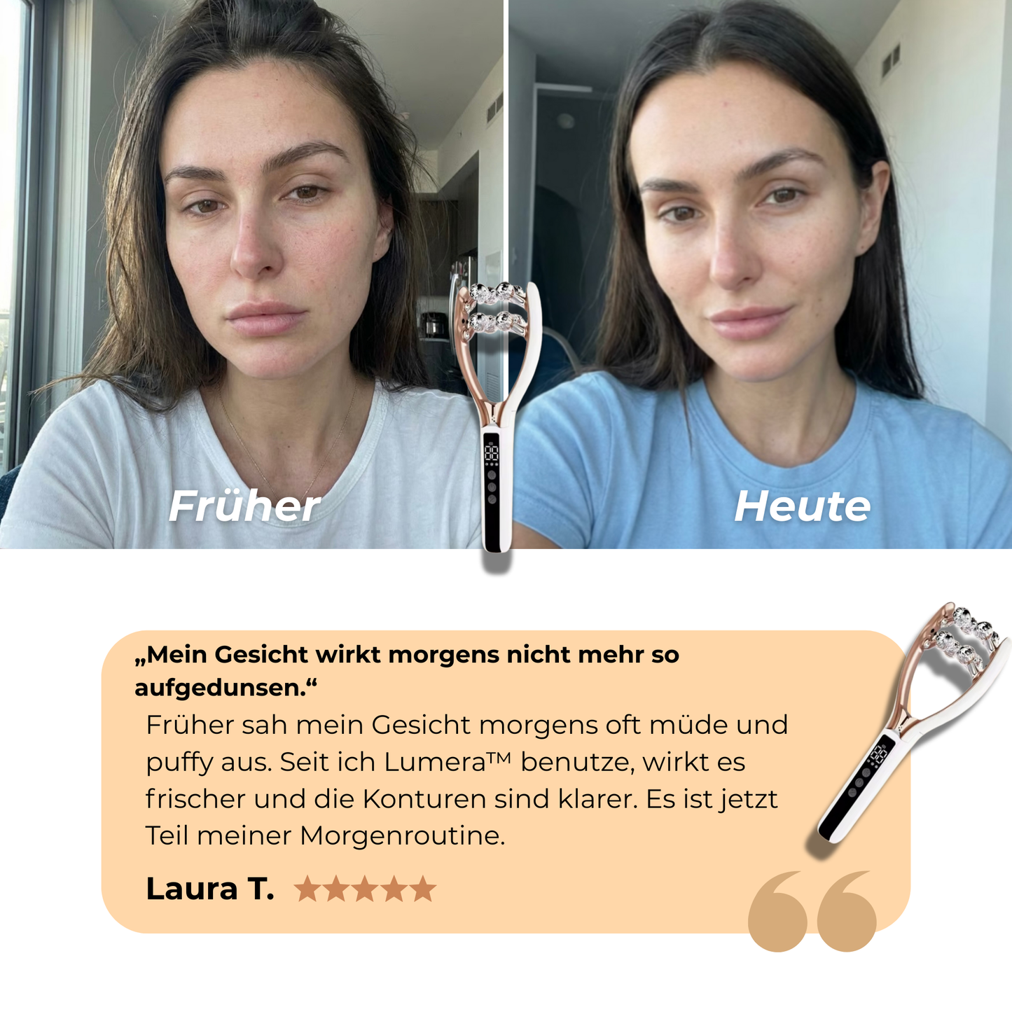 LUMERA™ - EMS Massgegerät für das Gesicht