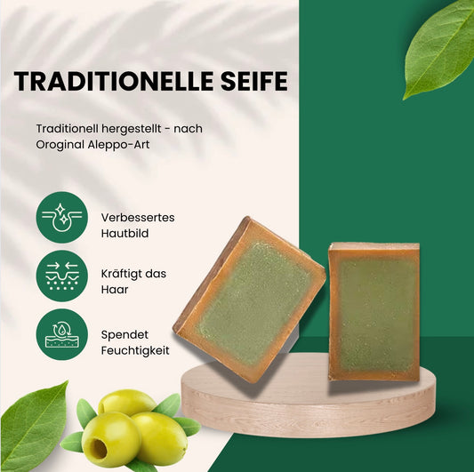 Traditionell hergestellte Seife - nach Aleppo Art