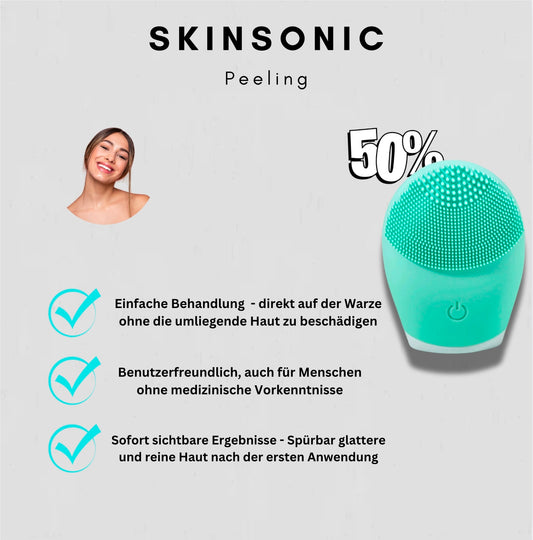 SkinSonic 360 - Gesichtspeeling mit integrierter Massagefunktion!