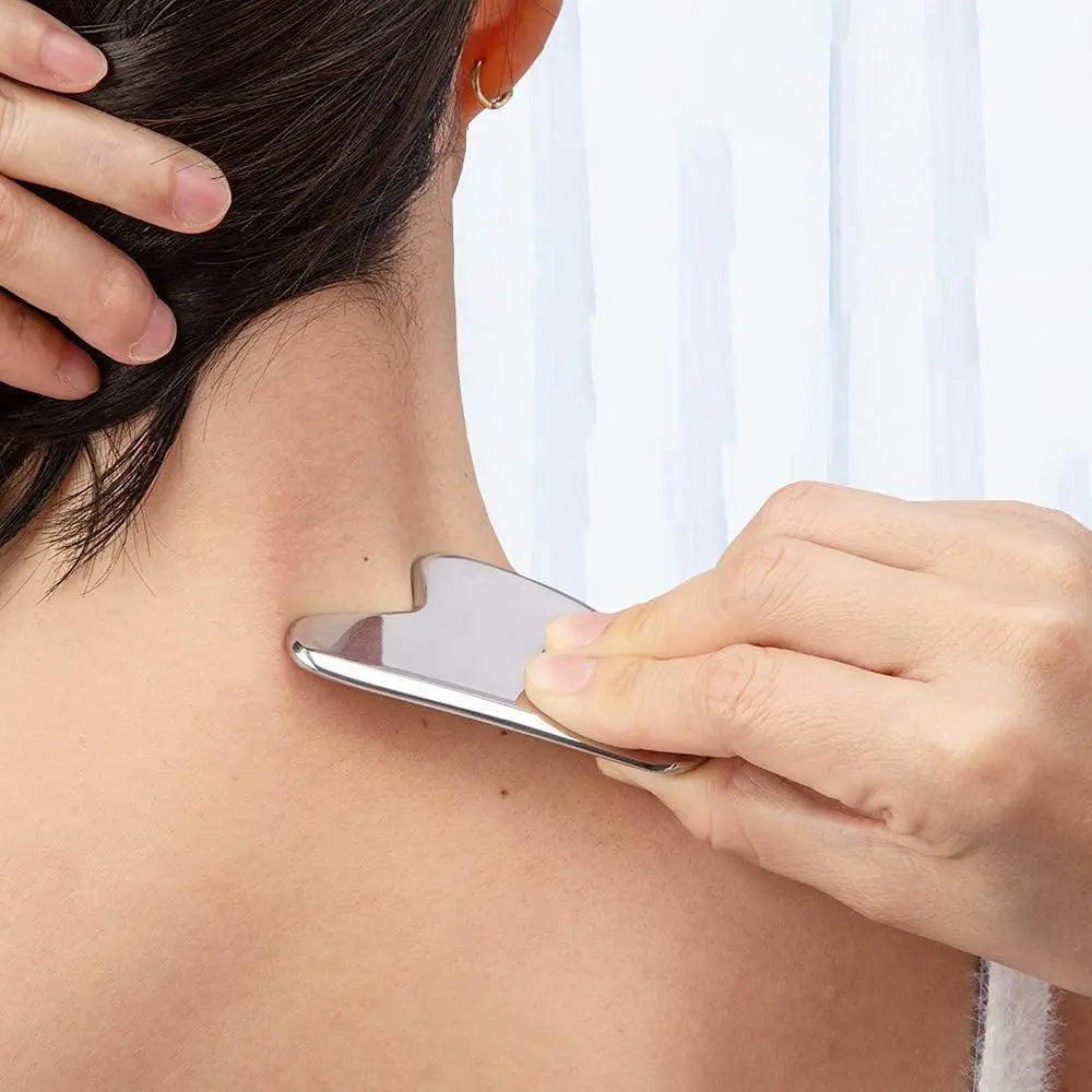 Edelstahl Gua Sha Stein